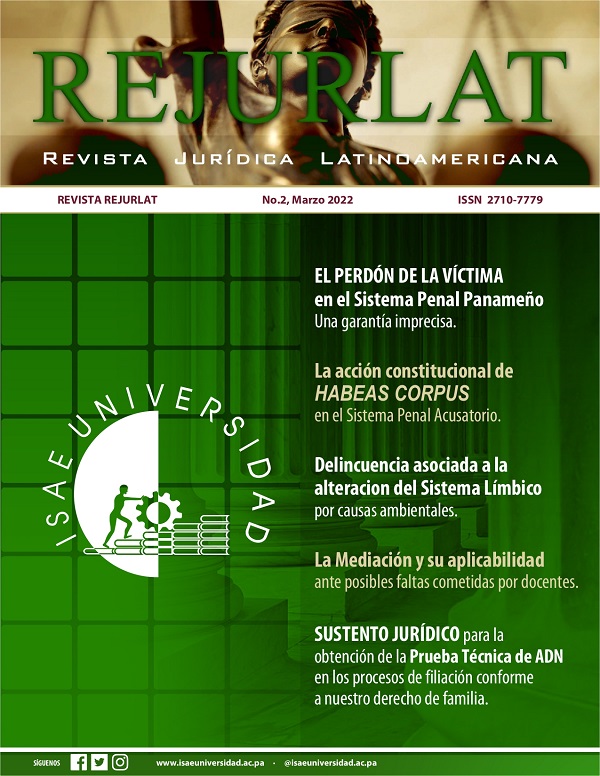 					View Vol. 2 No. 1 (2022): Revista Jurídica Latinoamericana
				